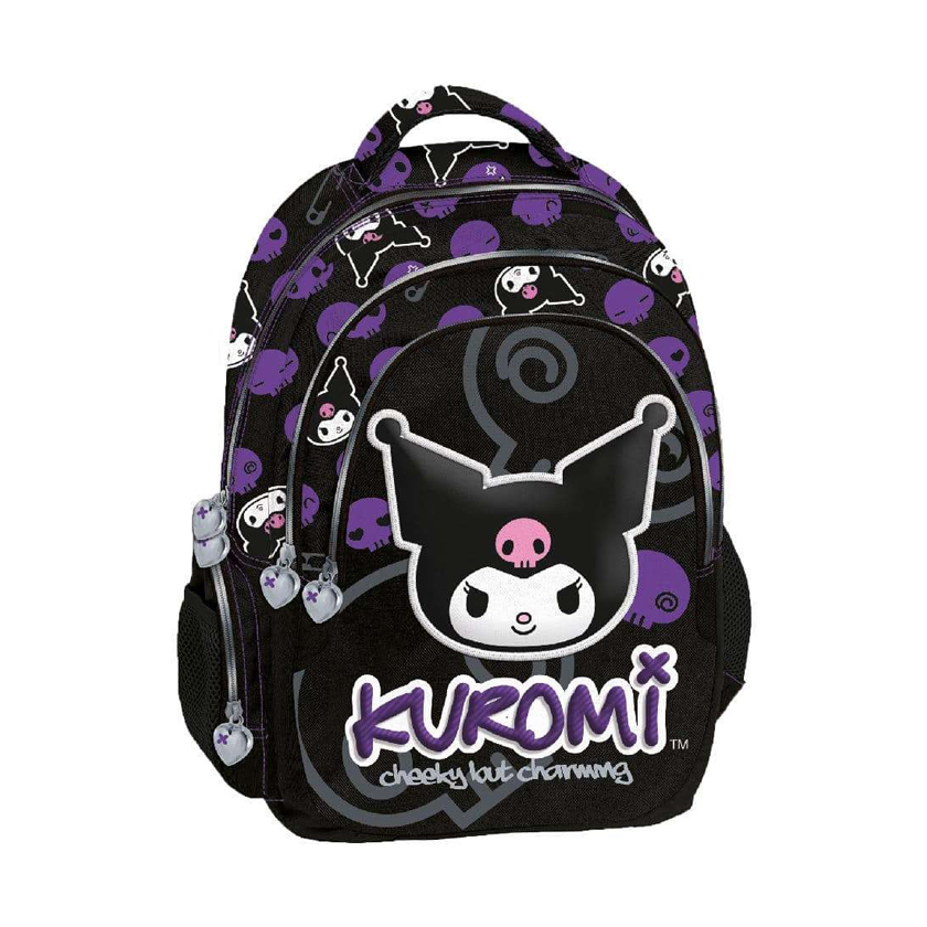 Black Sanrio Kuromi backpack, Graffiti