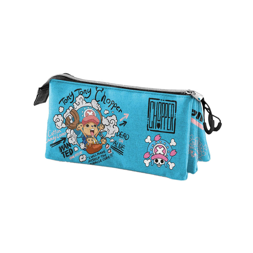 Light blue One Piece Chopper pencil case, Karactermania