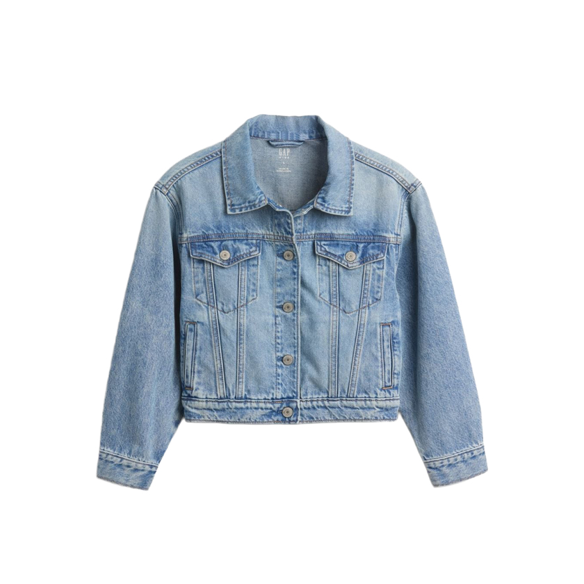 Washed blue denim jacket, GAP KIDS