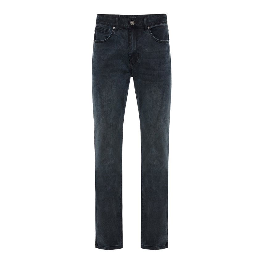 Σκούρο γκρι jean σε γραμμή tapered