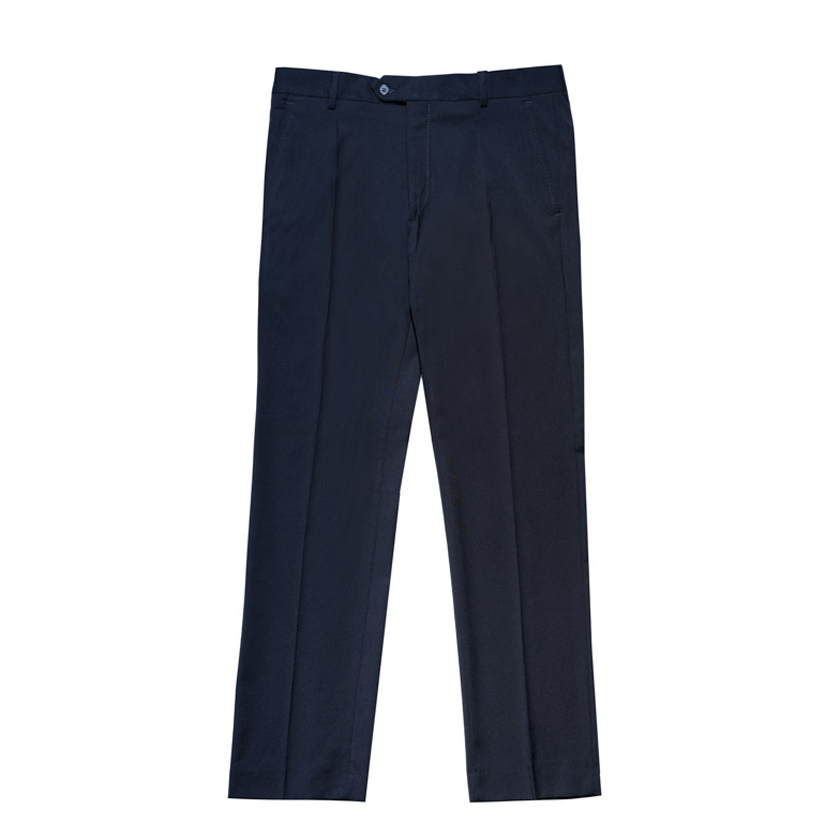 Σκούρο μπλε παντελόνι με πιέτα