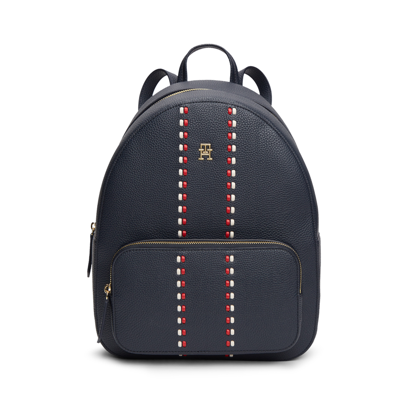 Μπλε σακίδιο πλάτης Tonal με λεπτομέρεια signature, Tommy Hilfiger