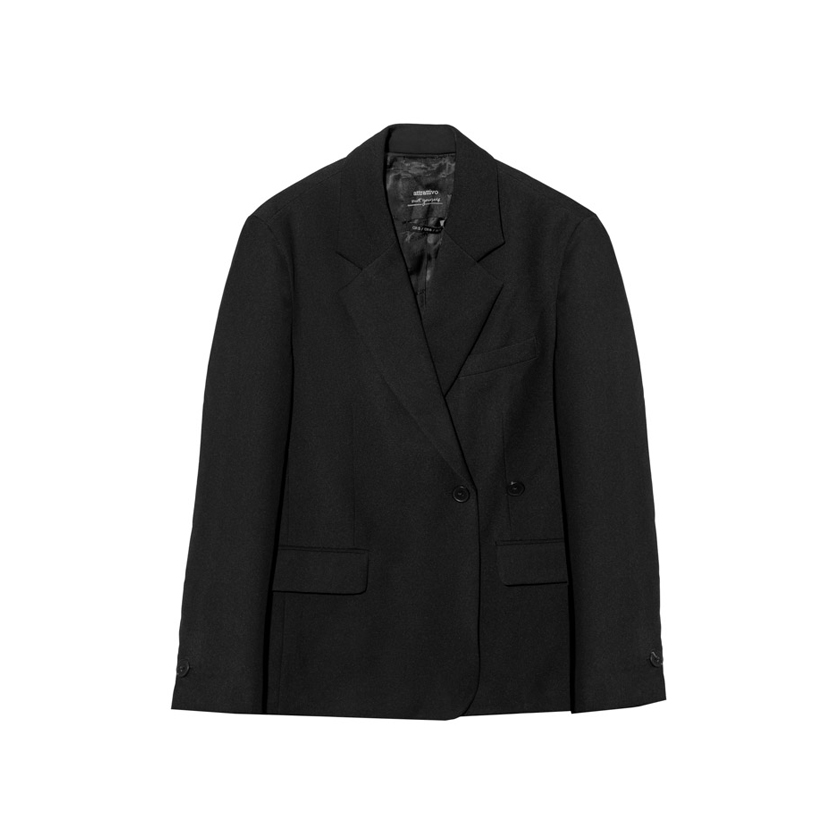 Μαύρο σακάκι σε γραμμή oversize