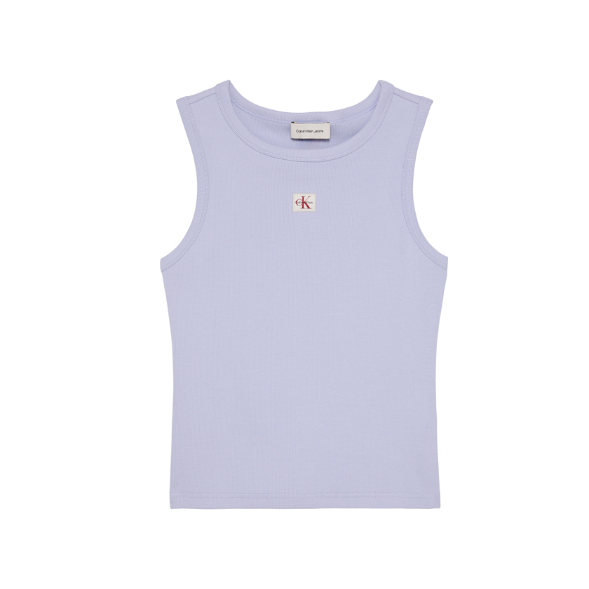 Lilac cotton rib top